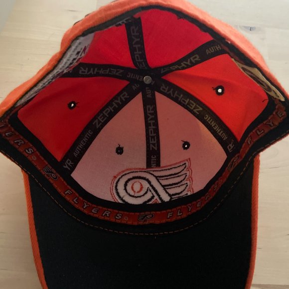 Orange & Black Philadelphia Flyers Fitted Hat Authentic Zephyr Z Hat 7 1/8 NHL - Picture 6 of 8